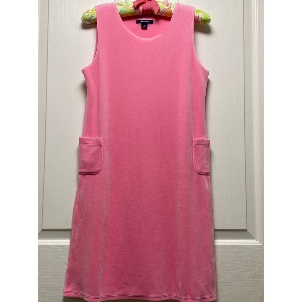 Lands End Sz 14 (Girls) Velveteen Pink Jumper
